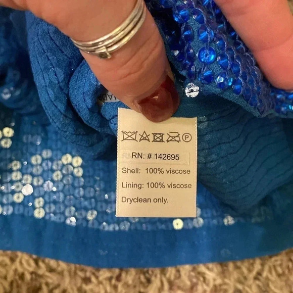 MLV blue beaded top - Picture 5 of 6